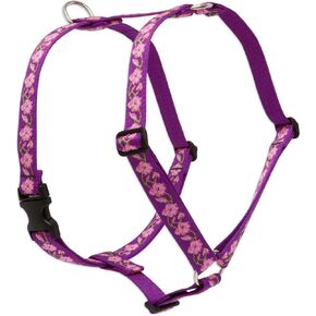 LupinePet Originals 1" Rose Garden 24-38" Adjustable Roman Dog Harness for Large Dogs