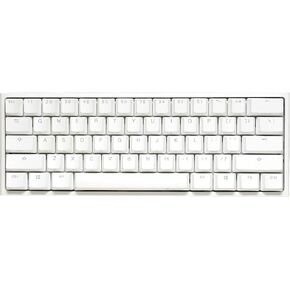 Ducky One 2 Pro 60% Mechanical Keyboard: Quack Mechanics Dampening, Gateron Yellow Switches, High-Density PBT doubleshot Keycaps, RGB, US, White
