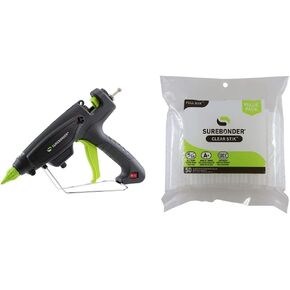 Surebonder PRO2-220 220 Watt Hot Glue Gun + Surebonder DT-50 All Temperature Glue Sticks (50-Pack)