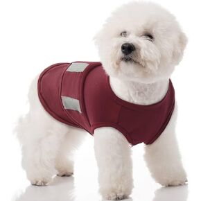 MIGOHI Dog Anxiety Vest,Soft Dog Anxiety Relief Coat,Calming Vest Wrap for Thunderstorm,Fireworks,Travel and Separation,Anxiety Relief for Dogs,Dog Firework Anxiety Relief for Small Dogs,XS,ShellPink