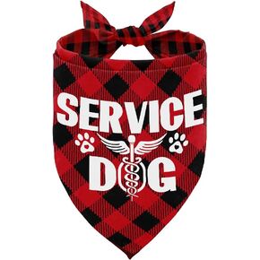 Dog Bandana, Service Dog Triangle Dog Bandana, Dog Scarf Classical Plaid Printing, Dog Scarf Accessories, Dog Bandana Pet Scarf, Pet Scarf, Pet Scarf Accessories, Dog Bandana Gift (J25)