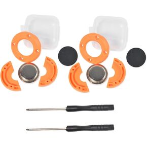 Universal CB Mircophone Magnetic Kit, Round Knob Mobile Radio Speaker Mic Magnet Holder Mount for Motorola HLN9073B CDM1250 CDM750 Kenwood TK768G TK868G TM471A (Pack of 2 Black)