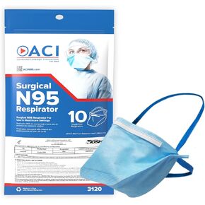 ACI N95 Respirator Box of 50 NIOSH Approved - Made in USA