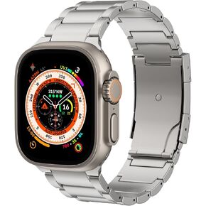 Titanium Band Replacement Compatible with Apple Watch Ultra 2 Ultra 49mm iWatch SE 2 SE 49mm 45mm 44mm 42mm 46mm iWatch Series 10 9 8 7 6 5 4 3 2 1