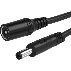 DC Power Extension Cable 5.5mm x 2.1mm,12V DC Extension Cord Security Camera Wire Male to Female for CCTV IP Surveillance Indoor,LED Strip,5V 9V 24V 12 Volt DC Barrel Plug Supply Adapter Extender Cord