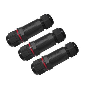 3 Pcs Waterproof & LightningProof Couplers IP68 Waterproof & LightningProof RJ45 Coupler Connectors Cat6A/7/7A Ethernet Waterproof & LightningProof Network Connector