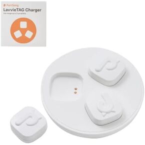 LavvieTAG with 2 Straps Smartwatch for Cat Intelligent ID Tag Light (0.01lbs) Monitor Kitten Collar Activity Analysis Heath Care Calrorie Measurement App Integration Felines Fitness Tracker