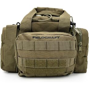 Compact Range Shooting Hunting Hiking Tactical Bag Military MOLLE Waist Shoulder Strap Pack Gear Pistol Handguns Gun Ammo