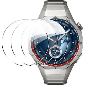 [3 Pack] Screen Protector for HUAWEI WATCH GT 5/GT 5 Pro 46mm, Tempered Glass Film, 9H,Scratch-Resistant, Anti-Fingerprint, Easy to Install