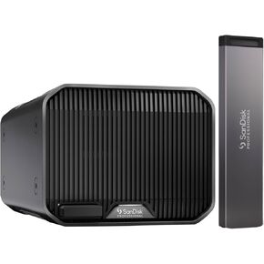 SanDisk Professional 16TB G-RAID Mirror 2-Bay RAID Array for Data Backup and Storage - Thunderbolt 3 Connectivity - Dual Drive Enclosure with Hardware RAID Bundle with PRO-Blade SSD Mag 2TB (2 Items)