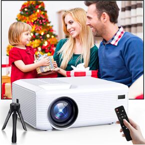Projector,Mini Projector with Two-way Bluetooth, Full HD 1080P Portable Video Projector,300"Screen Projector&4K Projector &12000 LM Projector ,Movie Projector Compatible with HDMI/USB/Smartphone
