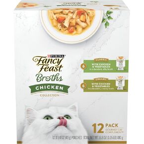 Purina Fancy Feast Broth Complement Wet Cat Food (12 Pack) 1.4 oz Pouches in Saudi Arabia
