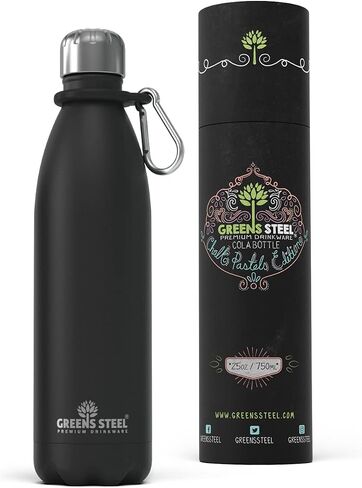 25oz Insulated Water Bottle - Stainless Steel Water Bottle with Handle, Double Wall Vacuum Insulated, Wide Mouth, Leak-Proof, Metal Flask, Keep Cold & Hot, BPA-Free, Durable, Portable Travel Flask in Saudi Arabia