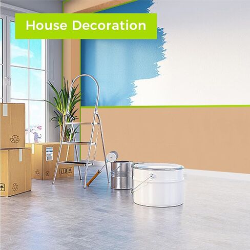 3 Rolls of Blue Pre-Taped Masking Film for Automotive and Home Use – Easy-to-Apply Protective Film for Car Spray Painting, Wall Finishing, and Furniture Dust Shielding(DP043) in Saudi Arabia
