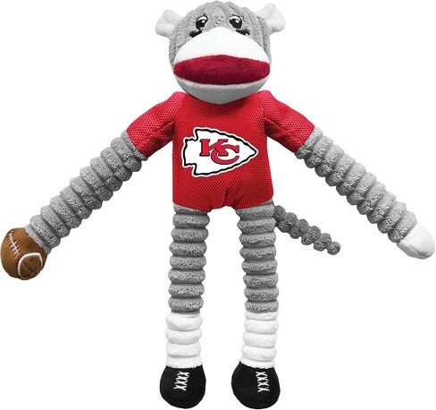 Littlearth Unisex-Adult NFL Los Angeles Chargers Sock Monkey and Flying Disc Pet Toy Combo Set, Team Color, One Size in Saudi Arabia