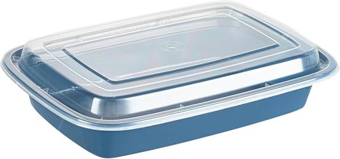 Restaurantware-Asporto 38 Ounce Take Out Containers, 50 Food Containers With Lids - Microwavable, Disposable, White Plastic To Go Food Containers, No BPA, For Take Out And Delivery in Saudi Arabia