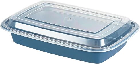 Restaurantware-Asporto 38 Ounce Take Out Containers, 50 Food Containers With Lids - Microwavable, Disposable, White Plastic To Go Food Containers, No BPA, For Take Out And Delivery in Saudi Arabia