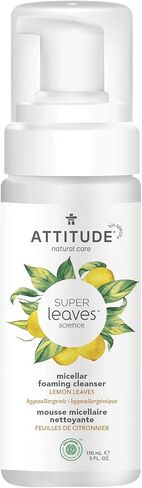ATTITUDE Foaming Micellar Water, Plant and Mineral-Based Ingredients, Vegan and Cruelty-free Facial Cleanser, White Tea Leaves, 5 Fl Oz in Saudi Arabia