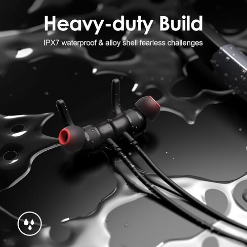 Bluetooth Headphones, 150H Playtime Wireless Bluetooth Earbuds with Earhooks, w/Mic in-Ear Magnetic Neckband Earphone, IPX7 Sweatproof Deep Bass Headset for Home, Traveling, Outdoor, Business Trips in Kuwait