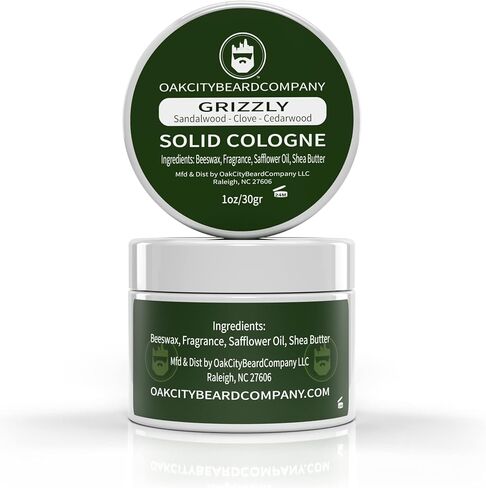 Oak City Beard Company - African Lion - Solid Cologne - 1 Ounce - Amber - Frankincense - Myrrh - Patchouli - Exotic in Saudi Arabia