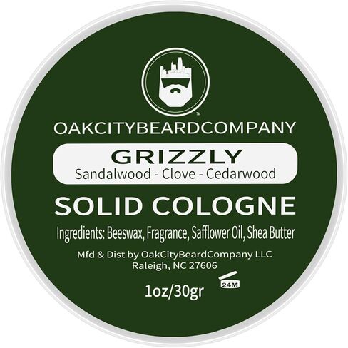 Oak City Beard Company - African Lion - Solid Cologne - 1 Ounce - Amber - Frankincense - Myrrh - Patchouli - Exotic in Saudi Arabia
