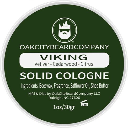 Oak City Beard Company - African Lion - Solid Cologne - 1 Ounce - Amber - Frankincense - Myrrh - Patchouli - Exotic in Saudi Arabia