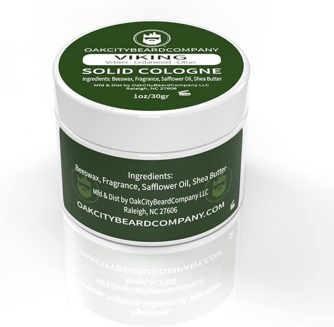 Oak City Beard Company - African Lion - Solid Cologne - 1 Ounce - Amber - Frankincense - Myrrh - Patchouli - Exotic in Saudi Arabia