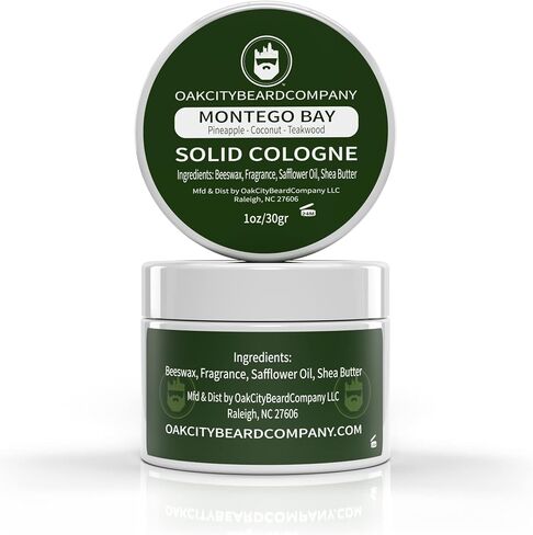 Oak City Beard Company - African Lion - Solid Cologne - 1 Ounce - Amber - Frankincense - Myrrh - Patchouli - Exotic in Saudi Arabia