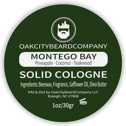 Oak City Beard Company - African Lion - Solid Cologne - 1 Ounce - Amber - Frankincense - Myrrh - Patchouli - Exotic in Saudi Arabia