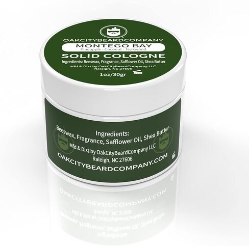 Oak City Beard Company - African Lion - Solid Cologne - 1 Ounce - Amber - Frankincense - Myrrh - Patchouli - Exotic in Saudi Arabia