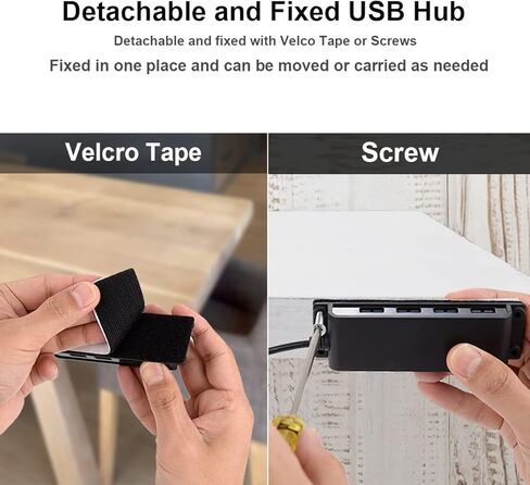 محور مكتب محمول 4 منافذ USB 3.0، محور بيانات USB 3.0 قابل للتثبيت مع كابل 3.3 قدم/100 سم لأجهزة MacBook، Mac Pro/Mini، iMac، XPS، Surface Pro، الكمبيوتر المحمول، محركات أقراص فلاش USB، محرك الأقراص الصلبة المحمول، الكمبيوتر والمزيد in Kuwait