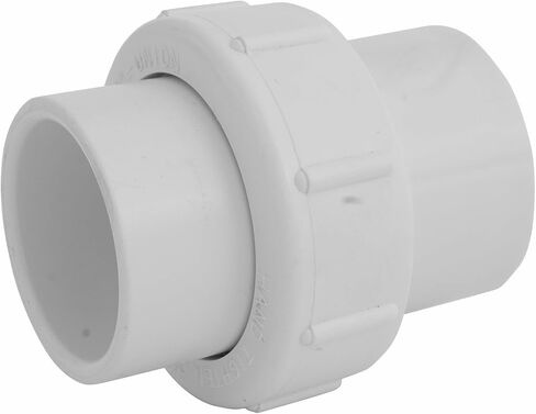 NDS WU-1500-S PVC Pipe Fitting, 1-1/2-Inch Slip Union, Schedule 40, EPDM O-ring, White in Kuwait