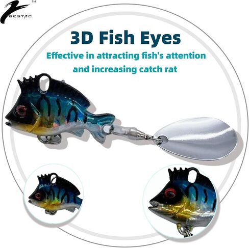 Bestac Metal VIB Fishing Lure Sinking Lure Fishing Spoon Lures Hard Bait for Bass and Trou 16G in Saudi Arabia