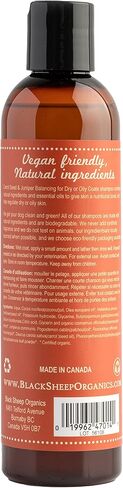 All-Plant Dog Shampoo - Oil Balancing and Deshedding for Dry or Oily Dog Skin - by Black Sheep Organics Made in Canada in Saudi Arabia
