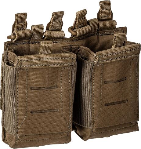 5.11 Tactical Flex Double AR Mag Pouch 2.0 - Versatile Flex-HT Mounting Holster, Concealed Retention, Waterproof Straps, 1 SZ, Style 56754ABR in Saudi Arabia