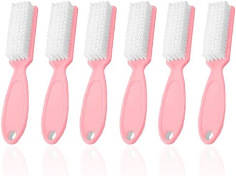 SQULIGT 6Pcs Nail Brush for Cleaning Fingernails, Handle Grip Cleaning Brush for Nail and Toenail, Nail Dust Brush Manicure Pedicure Tools Scrubbing Brush Women Men Home Salon(Purple) in Saudi Arabia