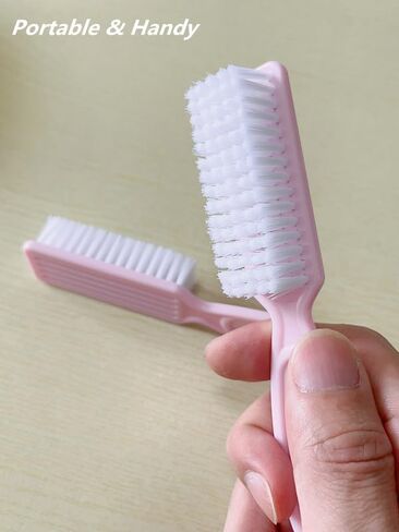 SQULIGT 6Pcs Nail Brush for Cleaning Fingernails, Handle Grip Cleaning Brush for Nail and Toenail, Nail Dust Brush Manicure Pedicure Tools Scrubbing Brush Women Men Home Salon(Purple) in Saudi Arabia