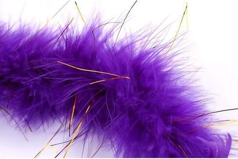 Purple Cat Teasing Stick Interactive Stick, Cat Wand, Sparkly Feather Boa with Crinkle Ball Tease Cat Rod Funny Cute Pet Supplies for Cat Training Indoor Cats Cat Toys Interactive for Indoor Cats in Saudi Arabia