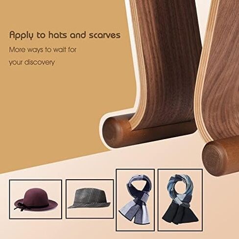 SAMDI Wood Headphone Stand, Headphone Holder Wood Headset Stand Compatible for Sony, Bose, Shure, Jabra, JBL, AKG Gaming Headphones Display et. (Walnut) in Kuwait