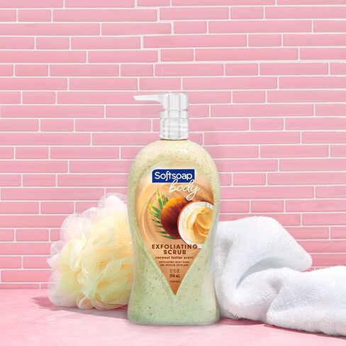 Softsoap Body Wash Pump, Buttery Shea & Almond Oil, Moisturizing Body Wash, 32 Ounce, 3 Pack in Saudi Arabia
