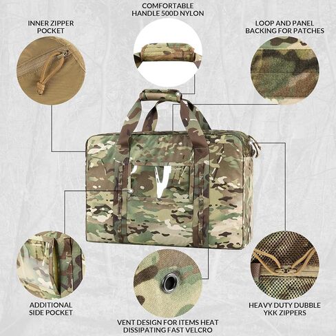 Military Duffle Bag, 52L Heavy Duty Extra Large Army Duffle Bag, Tactical Duffle Bag for Shooting Camping Hiking Traveling Stealth Survival & More (CP Camo) in Saudi Arabia