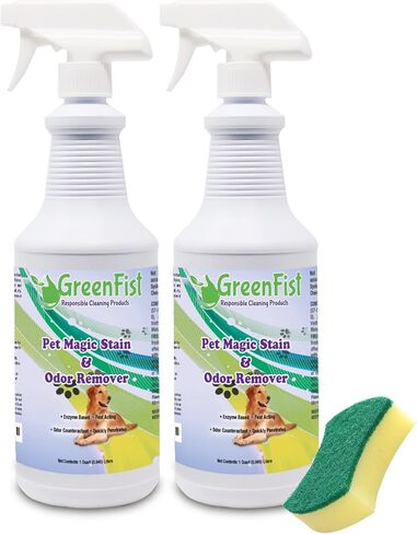 Pet Stain & Odor Remover Magic Fast Acting Carpet Spot Cleaner Enzyme Powered Formula Cats,Dogs, Small Animal, 1 Gallon in Saudi Arabia