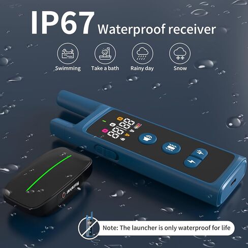 طوق تدريب الكلاب للصدمات 4000 قدم، طوق لحاء الكلب مع جهاز تحكم عن بعد IP67 مقاوم للماء، 4 أوضاع تدريب، اهتزاز، وضع الإضاءة، شاحن مغناطيسي، طوق الكلاب الكهربائية، 8-25 بوصة، صدمة مزدوجة، أسود باهت in Saudi Arabia
