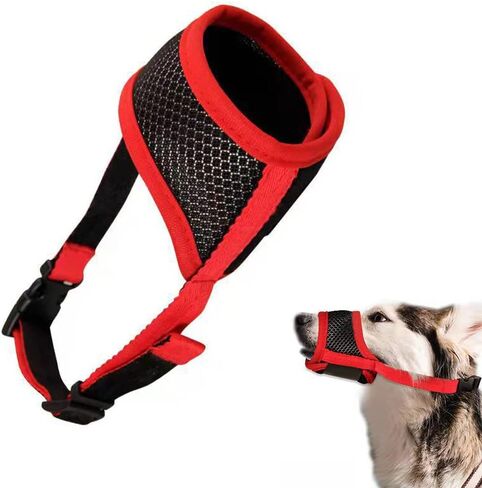 كمامة للكلاب مضادة للعض والمضغ، كمامة ناعمة مضادة للعض والنباح ومضغ، غطاء فم للحيوانات الأليفة للكلاب المتوسطة والكبيرة L in Kuwait