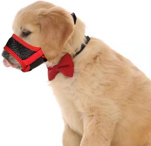 كمامة للكلاب مضادة للعض والمضغ، كمامة ناعمة مضادة للعض والنباح ومضغ، غطاء فم للحيوانات الأليفة للكلاب المتوسطة والكبيرة L in Kuwait