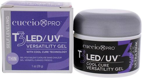 كوتشيو جل اظافر برو T3 كول كيور متعدد الاستخدامات باضاءة LED/UV - جل ذاتي التسوية مع الكالسيوم - مرن بشكل لا يصدق - التصاق قوي - لمسة نهائية شديدة اللمعان - تطبيق سريع - شفاف - جل اظافر 1 اونصة in Kuwait