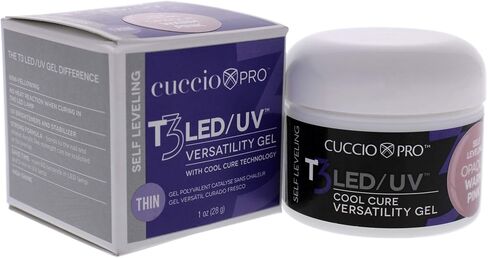كوتشيو جل اظافر برو T3 كول كيور متعدد الاستخدامات باضاءة LED/UV - جل ذاتي التسوية مع الكالسيوم - مرن بشكل لا يصدق - التصاق قوي - لمسة نهائية شديدة اللمعان - تطبيق سريع - شفاف - جل اظافر 1 اونصة in Kuwait