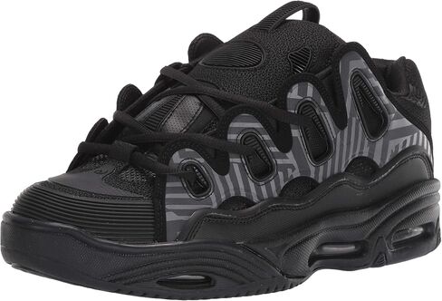Osiris Men's D3 2001 Skate Shoe, Grey/Black/Grey, 9.5 in Saudi Arabia