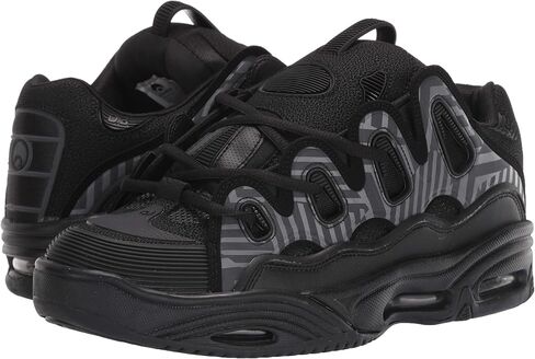 Osiris Men's D3 2001 Skate Shoe, Grey/Black/Grey, 9.5 in Saudi Arabia