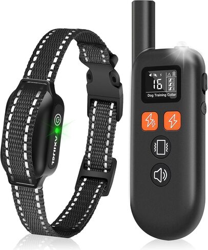 Dog Training Collar with Remote 2 Dogs 3300FT Dog Training Collar IPX7 Waterproof e Collar 4 Training Modes Electric Vibration Beep Collars for 10-120 lb Small Medium Large Dogs in Saudi Arabia